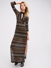 Good Vibrations Maxi Dress black at Free People