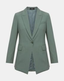 Good Wool Long Blazer  at Theory