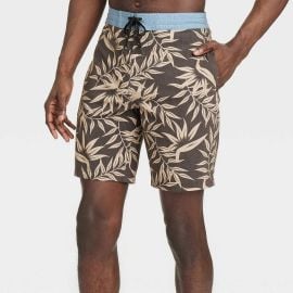 Goodfellow and Co Target Leaf Print Board Shorts at Target