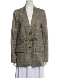 Goop G Label Plaid Print Blazer at The Real Real