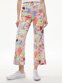 Gorgeous Coin Pocket Cropped Jean In Dawn Floral Alice Olivia at Alice + Olivia