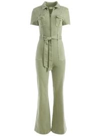 Gorgeous Wide Leg Jumpsuit In Sage Alice Olivia at Alice + Olivia