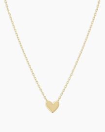 Gorjana 14k Gold Heart Mini Necklace at Gorjana