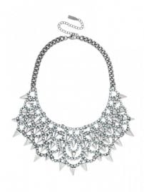 Gothic Fang Bib in Silver at Baublebar