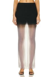 Grace Ling Evanescent Mini Maxi Illusion Skirt in Fum FWRD at FWRD