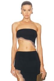 Grace Ling Flame Tube Top in Black Flame FWRD at FWRD