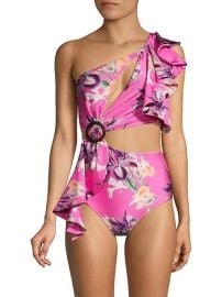 Grace One-Shoulder One-Piece Swimsuit by PatBo at Saks Fifth Avenue