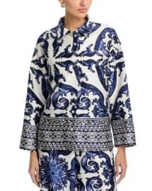 Gracia Damask Print Pajama Shirt Bloomingdale39s at Bloomingdales