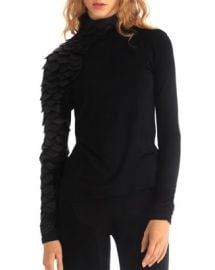 Gracia Faux Leather Scale Top 47 off Comparable value 76 Bloomingdale39s at Bloomingdales