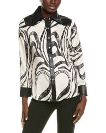 Gracia Pearl Snap Blouse ShopSimon at Shop Simon