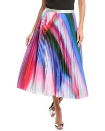 Gracia Rainbow Pleated Skirt ShopSimon at Shop Simon