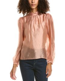 Gracia Sheer Mock Neck Top Shop Premium Outlets at Shop Simon