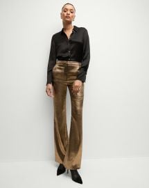 Gracie Pant in Vintage Gold x Poppy Delevingne at Veronica Beard