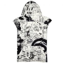 Graffiti Print Cotton Sweatshirt by MM6 by Maison Margiela at Harvey Nichols