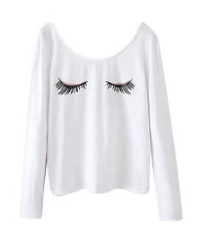 Graffiti and Gold Eyelashes Tee at Bluefly