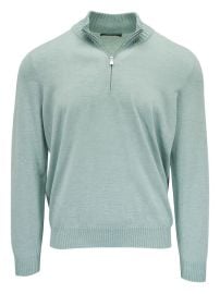 Gran Sasso quarter-zip Sweater Green at Farfetch