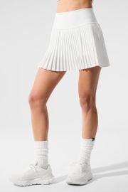 Grand Slam Tennis Skirt - White Alo Yoga at Alo Yoga