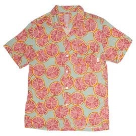 Grapefruit Party Button Up at Head High Surf Club