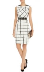 Graphic Check Dress at Karen Millen