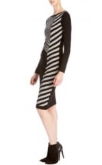 Graphic Chevron Dress at Karen Millen