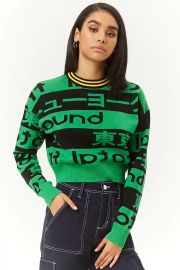 Graphic Sweater-Knit Top at Forever 21 CA