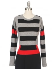 Graphic stripe sweater by Autumn Cashmere at Ron Herman