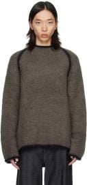 Gray Rider Roundneck Sweater at ssense