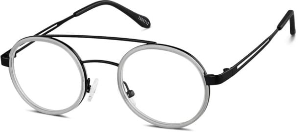 Gray Round Glasses 7806712 at Zenni Optical