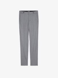 Gray Straight Trousers with Rhinestones ZadigampVoltaire at Zadig & Voltaire