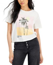 Grayson Threads Black Juniors Sunset Graphic-Print Tee Reviews - Tops - Juniors - Macys at Macys