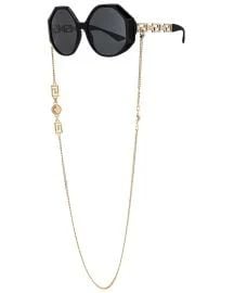 Greca Chain Sunglasses by Versace at Forward