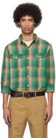 Green And Yellow Plaid Shirt at ssense