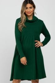 Green Cowl Neck Dress PinkBlush at Pink Blush