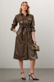 Green Faux Leather Dress by Marissa Webb Collective for 60 Rent the Runway at Rent the Runway