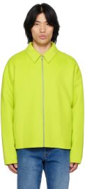 Green Felted Jacket by Acne Studios on Sale at Ssense