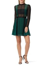 Green Lace Mini Dress by Self-Portrait for 54 Rent the Runway at Rent the Runway