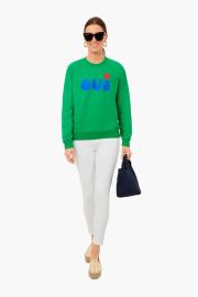 Green Oui Sweatshirt  Clare V at Tnuck