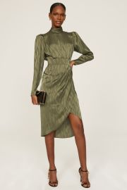 Green Puff Sleeve Dress by Ronny Kobo Collective for 104 Rent the Runway at Rent the Runway