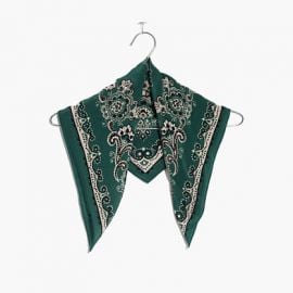 Green Silk Bandana at Madewell