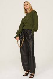 Green Sweater by Ronny Kobo Collective for 69 Rent the Runway at Rent the Runway