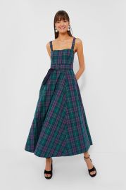 Green Tartan Plaid Thandy Dress Hunter Bell at Tuckernuck