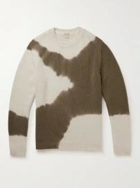 Green Tie-Dyed Wool Sweater MASSIMO ALBA MR PORTER at Mr Porter