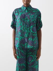 Green Tiggy paisley-print silk shirt Zimmermann FASHION US at Matches