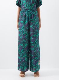 Green Tiggy paisley-print silk trousers Zimmermann FASHION US at Matches