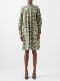 Green X Laura Ashley Cumbria printed-cotton mini dress Batsheva FASHION US at Matches