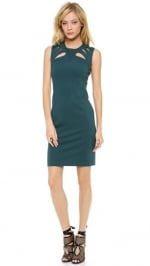 Green cutout dress by Diane von Furstenberg at Shopbop