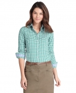 Green gingham shirt from Brooks Brothers at Brooks Brothers