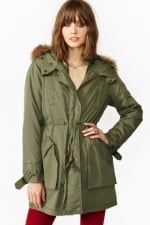 Green parka jacket from Nasty Gal at Nasty Gal