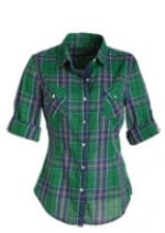 Green plaid shirt like Jess at Delias