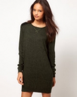 Green sweater dress from ASOS at Asos